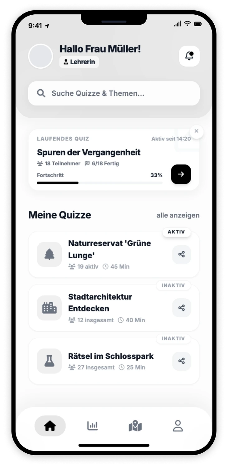 Lehrer Dashboard