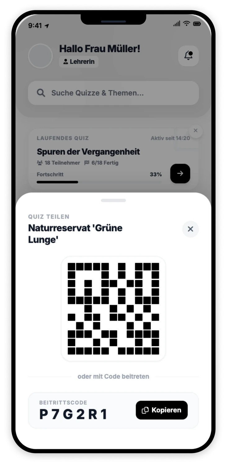 QR-Code teilen