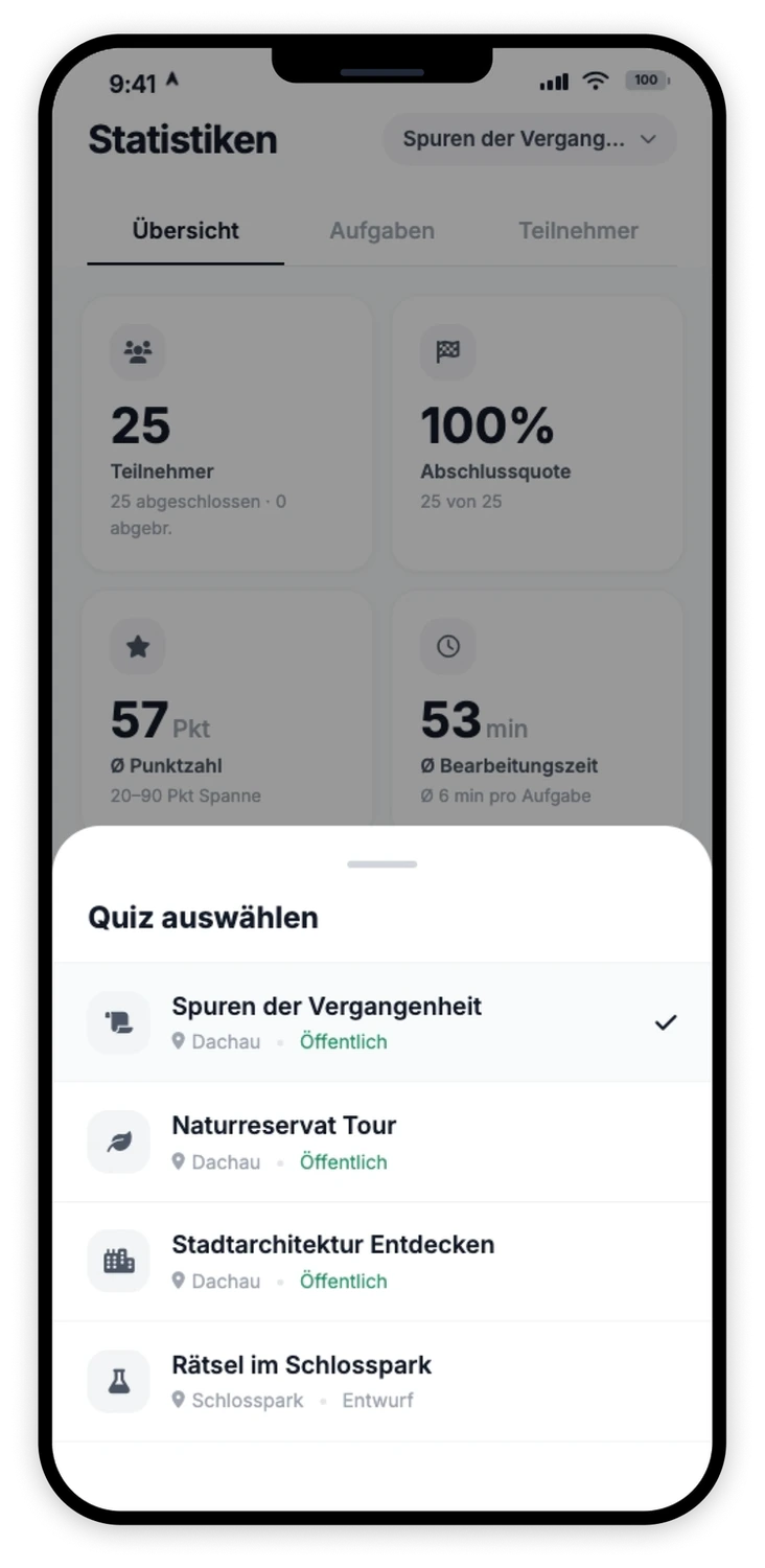 Quiz auswählen